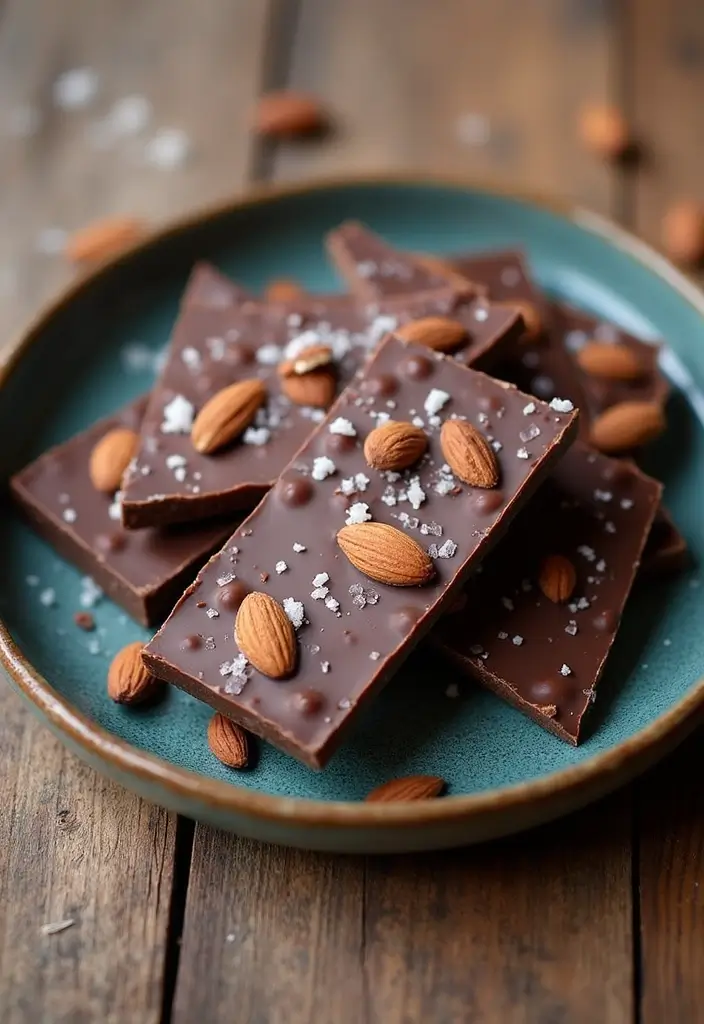 25 Gluten Free Lactose Free Recipes Desserts To Satisfy Your Sweet Tooth - 22. Chocolate Almond Bark