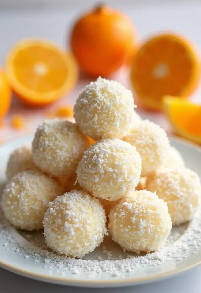 25 Gluten Free Lactose Free Recipes Desserts To Satisfy Your Sweet Tooth - 23. Orange Coconut Bliss Balls