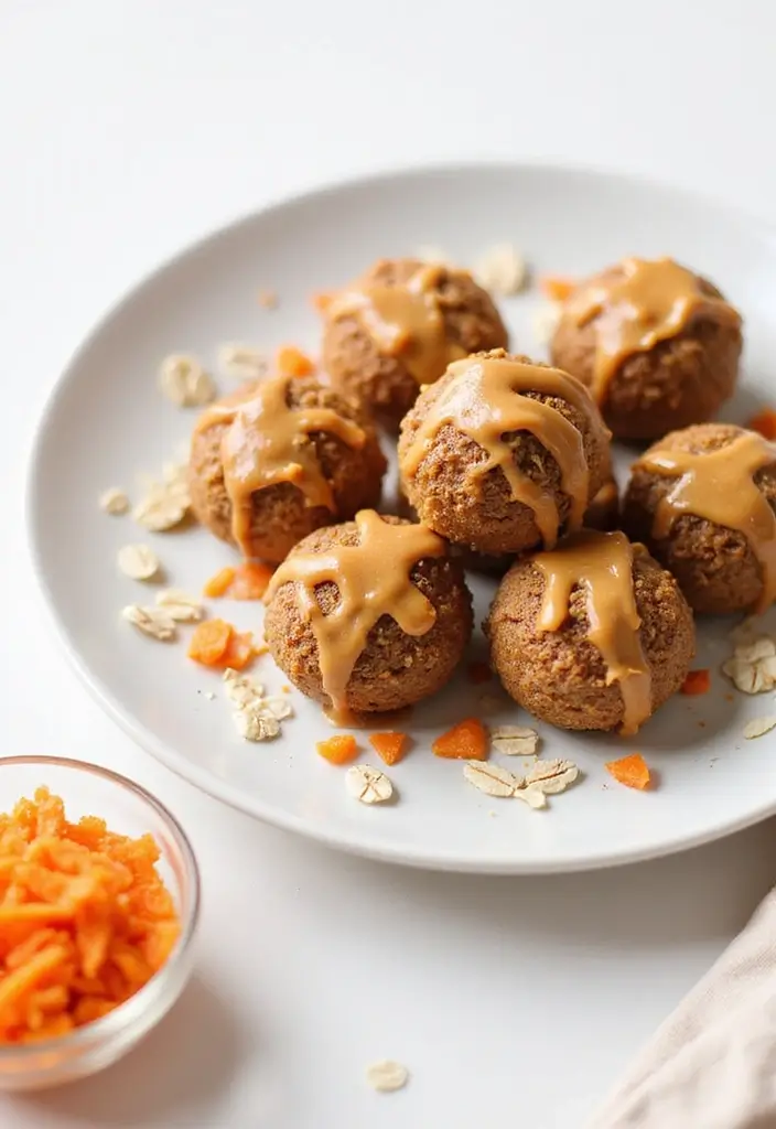 25 Gluten Free Lactose Free Recipes Desserts To Satisfy Your Sweet Tooth - 4. Carrot Cake Energy Bites