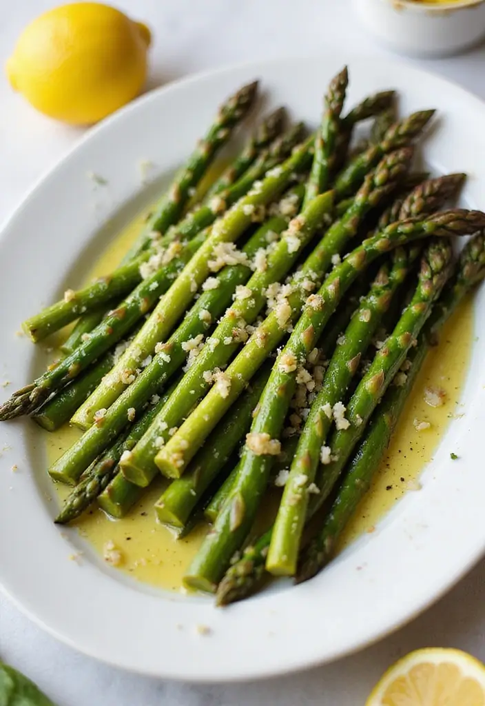25 Mediterranean Diet Recipes Gluten Free Dairy Free Options - 14. Asparagus with Lemon Vinaigrette