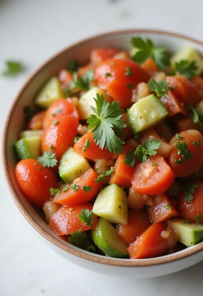 25 Mediterranean Diet Recipes Gluten Free Dairy Free Options - 15. Tomato and Cucumber Salsa