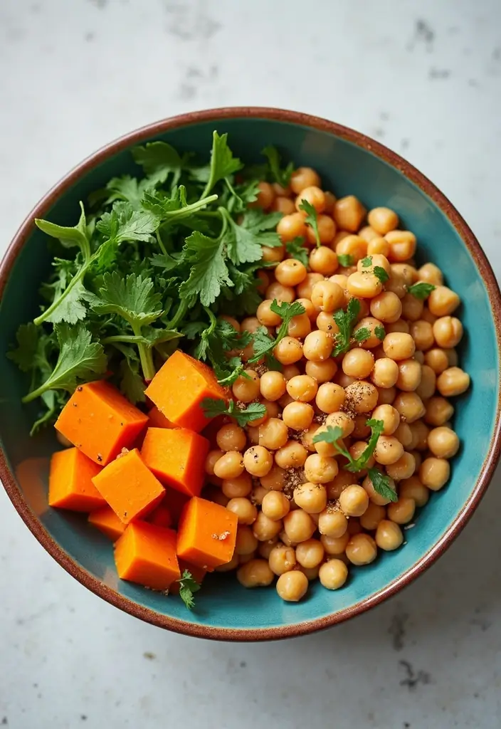 25 Mediterranean Diet Recipes Gluten Free Dairy Free Options - 17. Sweet Potato and Chickpea Buddha Bowl