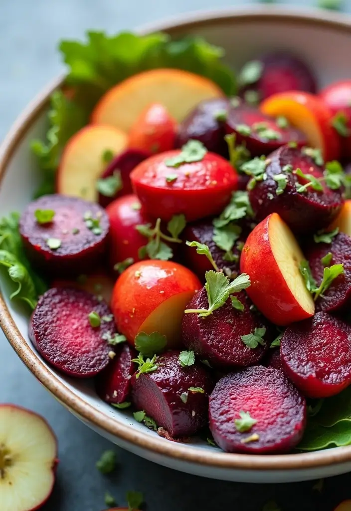 25 Mediterranean Diet Recipes Gluten Free Dairy Free Options - 23. Roasted Beet and Apple Salad