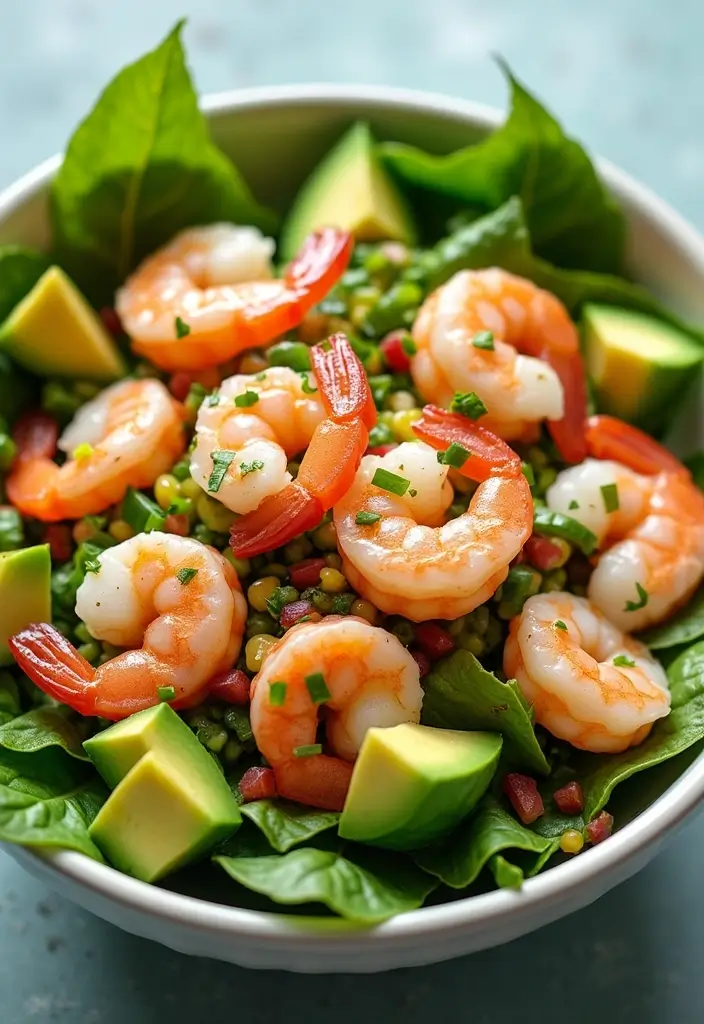 25 Mediterranean Diet Recipes Gluten Free Dairy Free Options - 7. Shrimp and Avocado Salad