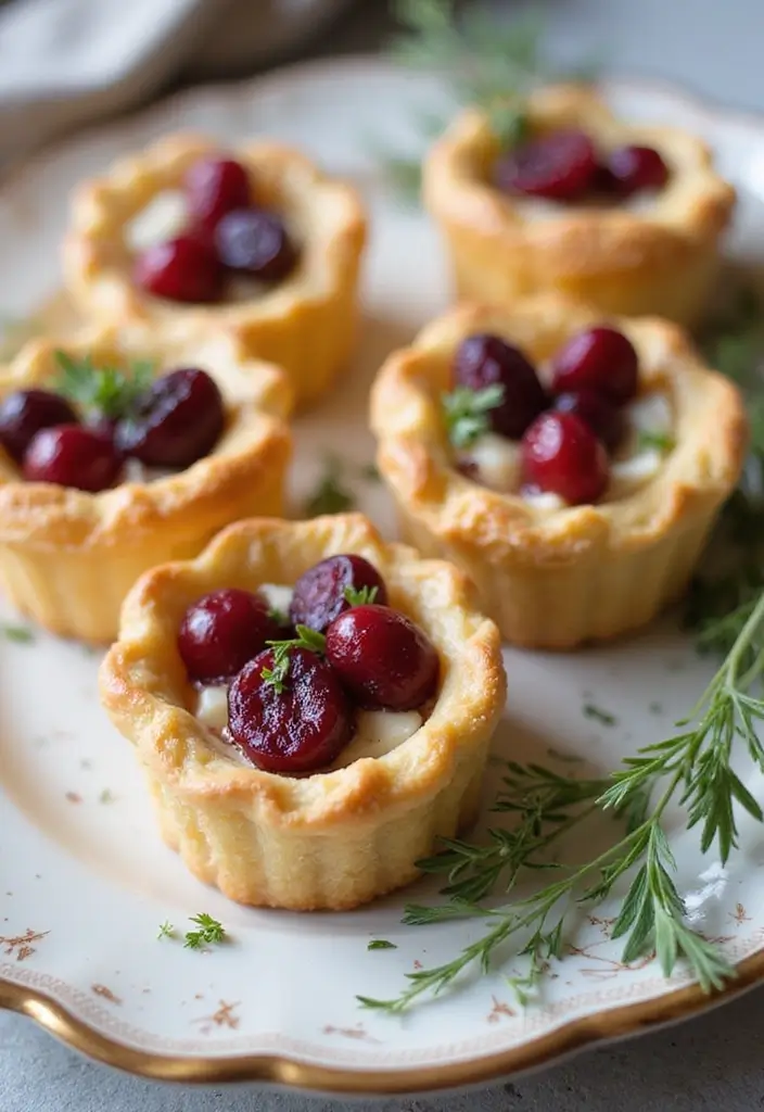 25 Schar Gluten Free Puff Pastry Recipes To Bake At Home - 12. Brie and Cranberry Puff Pastry Bites