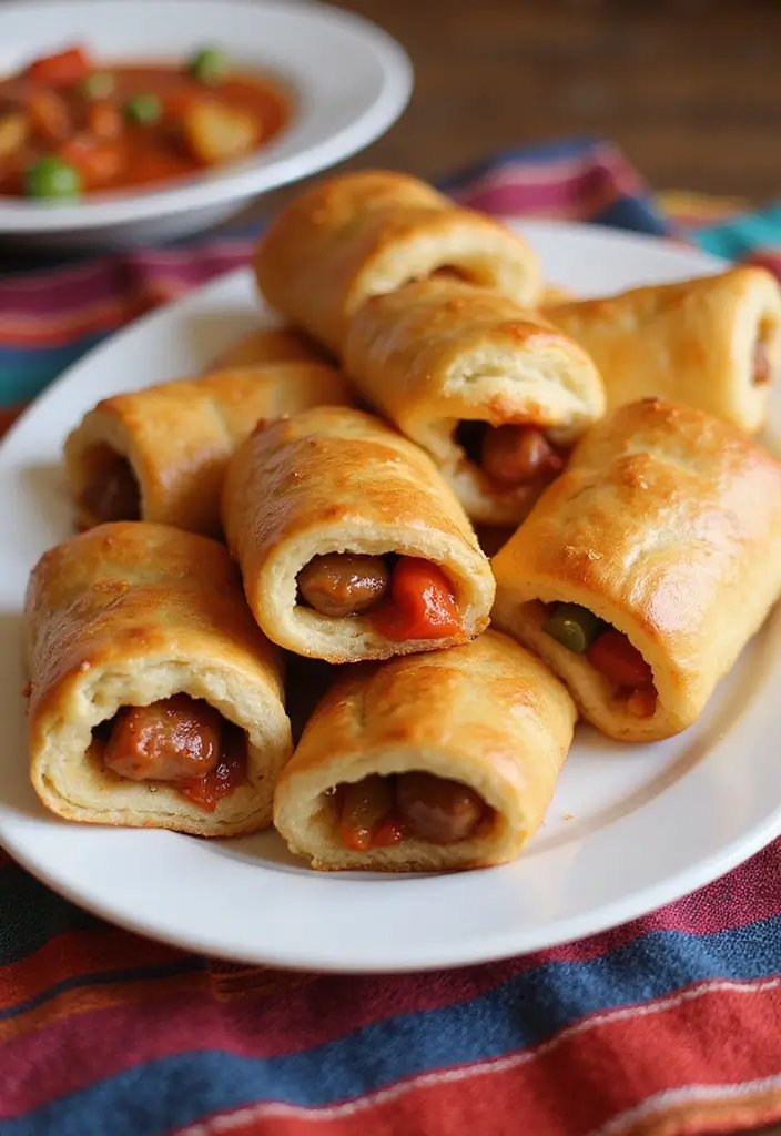 25 Schar Gluten Free Puff Pastry Recipes To Bake At Home - 20. Spicy Sausage and Peppers Puff Pastry Rolls