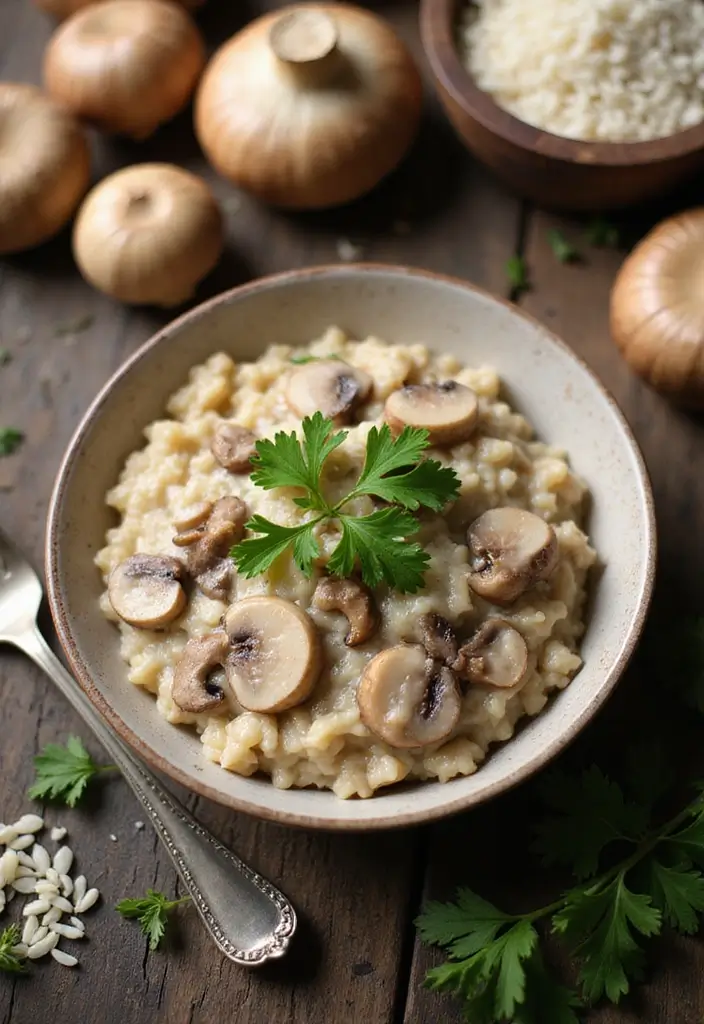 27 Gluten And Dairy Free Instant Pot Recipes To Cook Fast - 1. Creamy Dairy-Free Mushroom Risotto