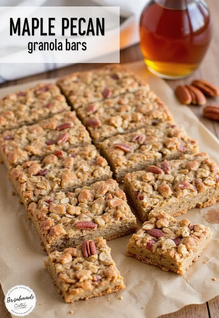 27 Gluten Dairy Egg Free Recipes Desserts That Taste Great - 4. Maple Pecan Granola Bars