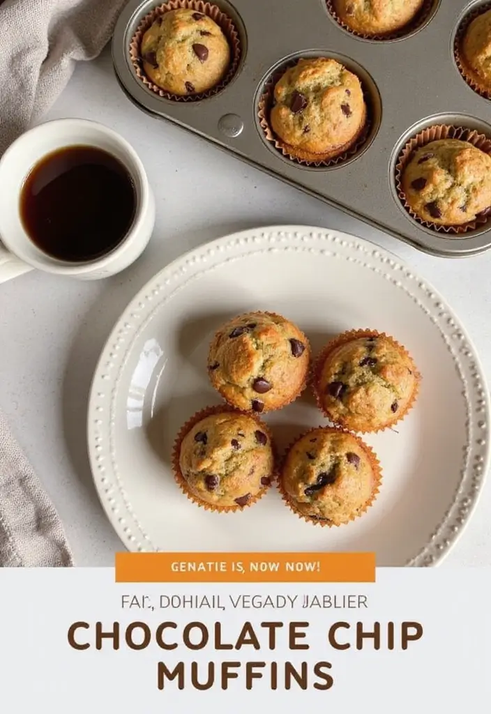 27 Gluten Dairy Egg Free Recipes Desserts That Taste Great - 7. Vegan Chocolate Chip Muffins