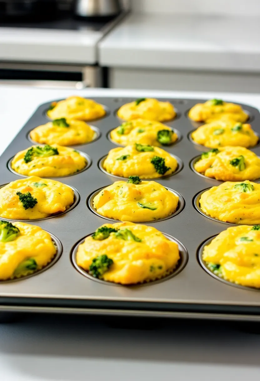 27 Gluten Free Chicken And Broccoli Recipes For Quick Meals - 11. Chicken and Broccoli Egg Muffins