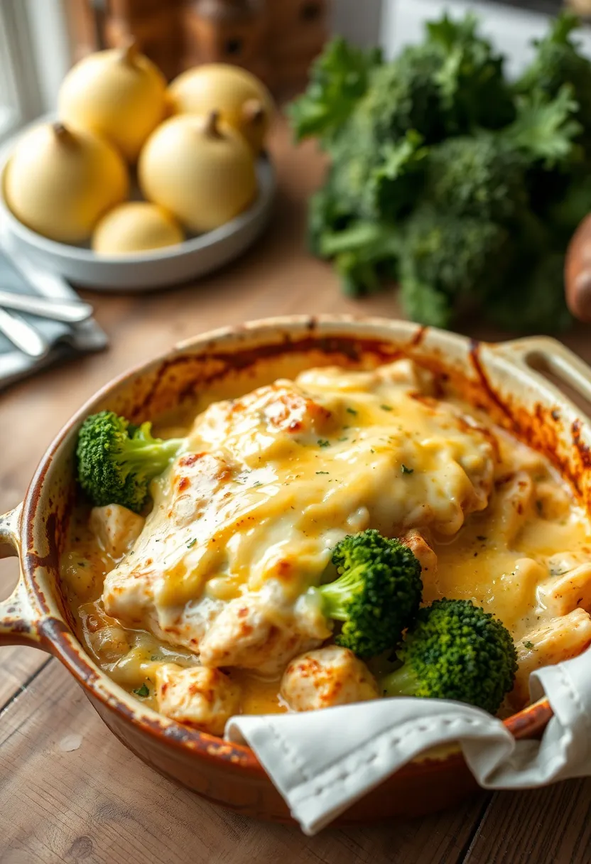 27 Gluten Free Chicken And Broccoli Recipes For Quick Meals - 19. Chicken and Broccoli Gratin