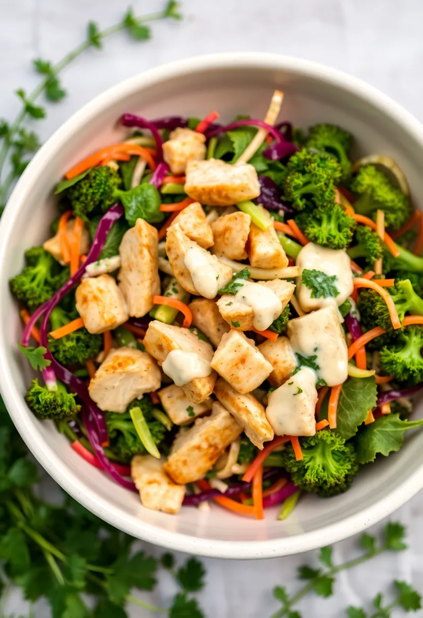 27 Gluten Free Chicken And Broccoli Recipes For Quick Meals - 20. Chicken and Broccoli Slaw