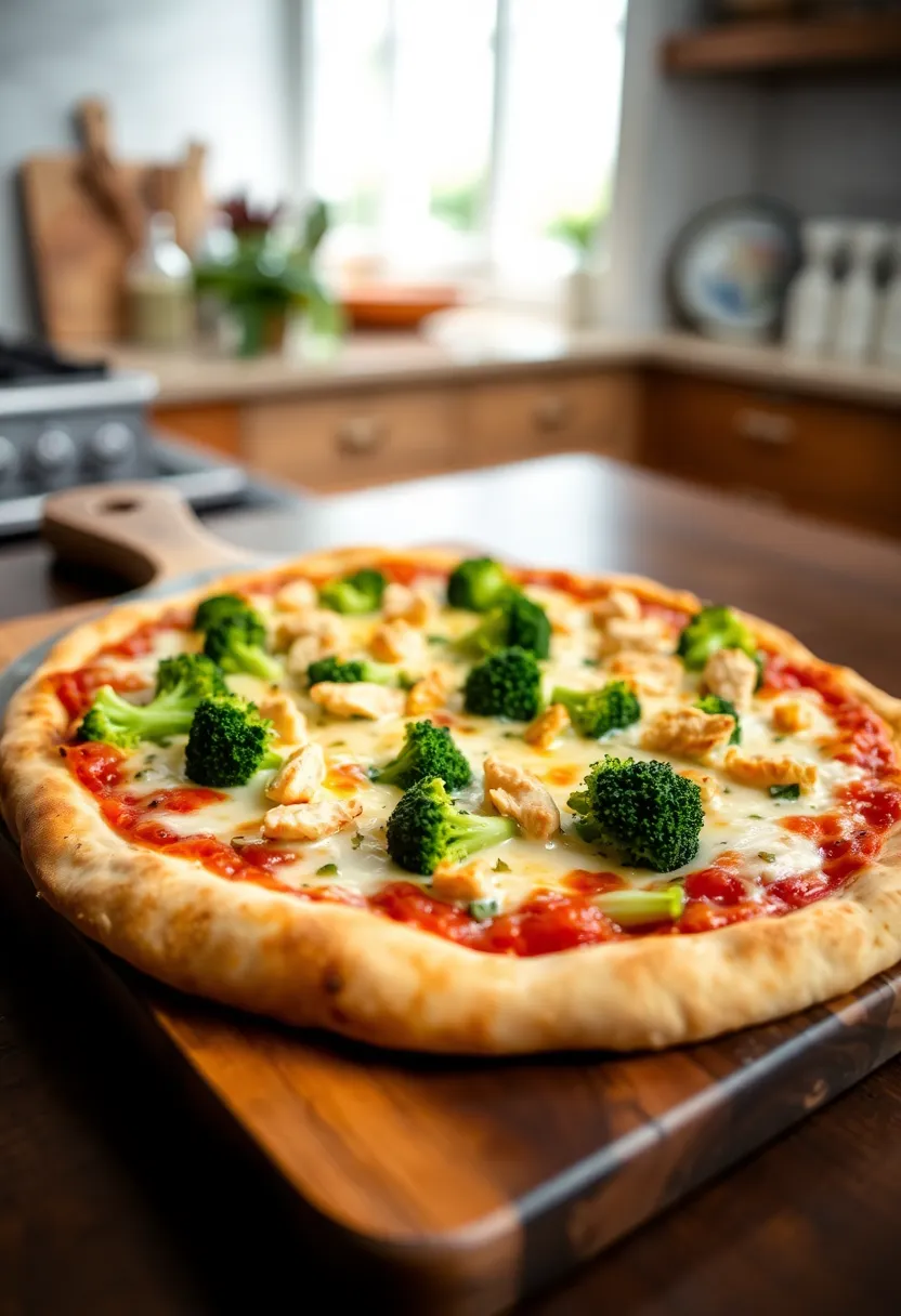 27 Gluten Free Chicken And Broccoli Recipes For Quick Meals - 21. Chicken and Broccoli Pizza