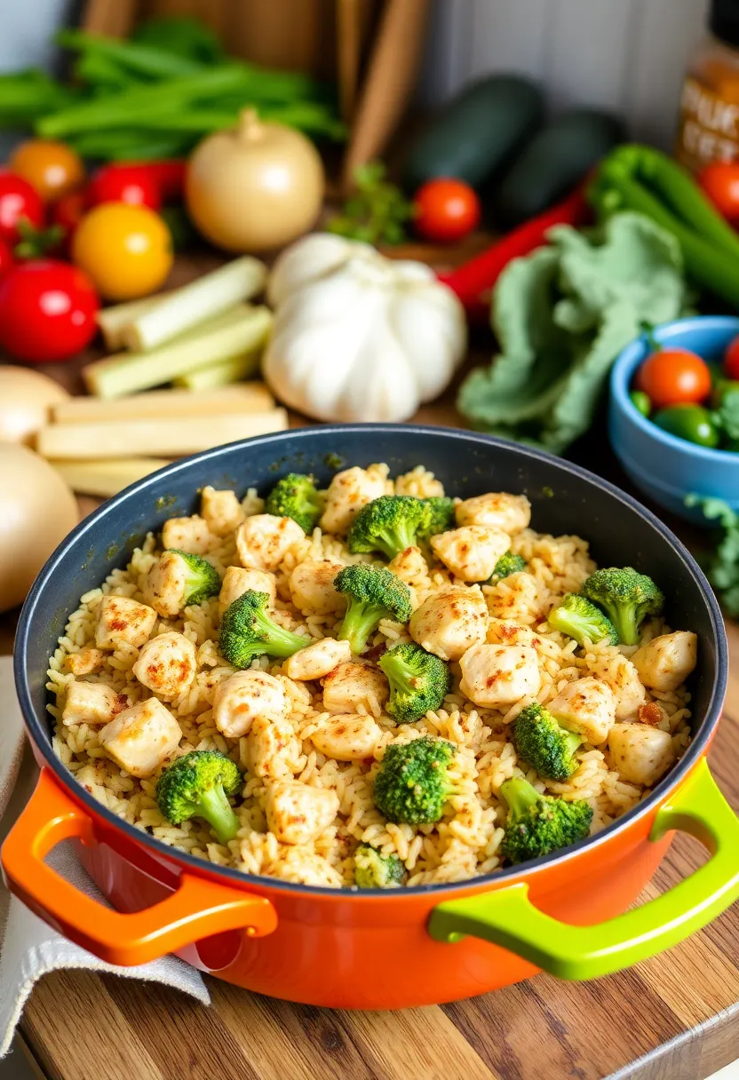 27 Gluten Free Chicken And Broccoli Recipes For Quick Meals - 26. Chicken and Broccoli Rice Skillet