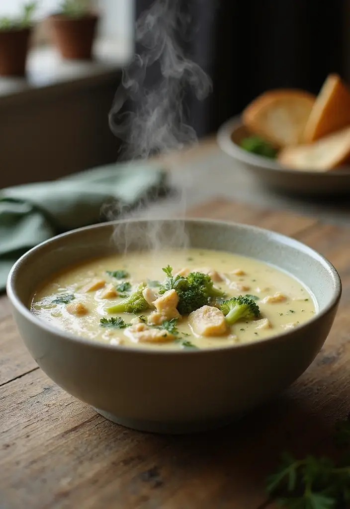 27 Gluten Free Chicken And Broccoli Recipes For Quick Meals - 6. Creamy Chicken and Broccoli Soup