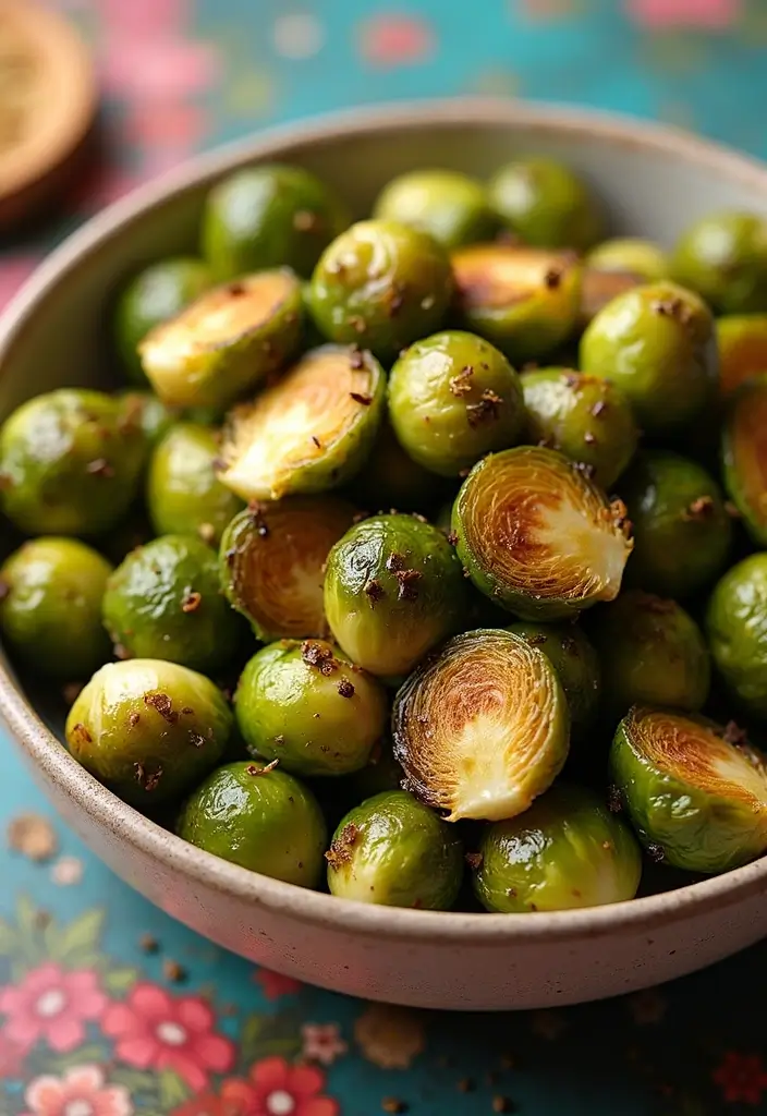 27 Gluten Free Dairy Free Brunch Recipes Perfect For Weekends - 19. Garlic Roasted Brussels Sprouts
