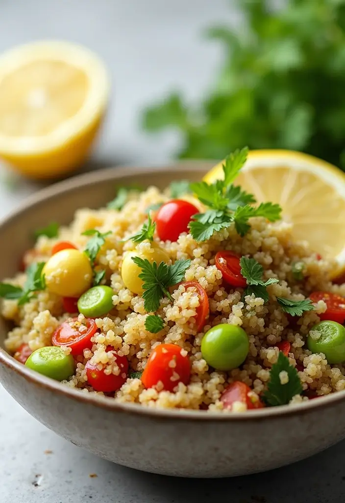 27 Gluten Free Dairy Free Brunch Recipes Perfect For Weekends - 6. Quinoa Salad with Lemon Dressing