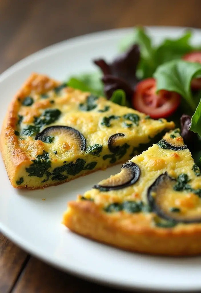 27 Gluten Free Dairy Free Brunch Recipes Perfect For Weekends - 7. Spinach and Mushroom Frittata