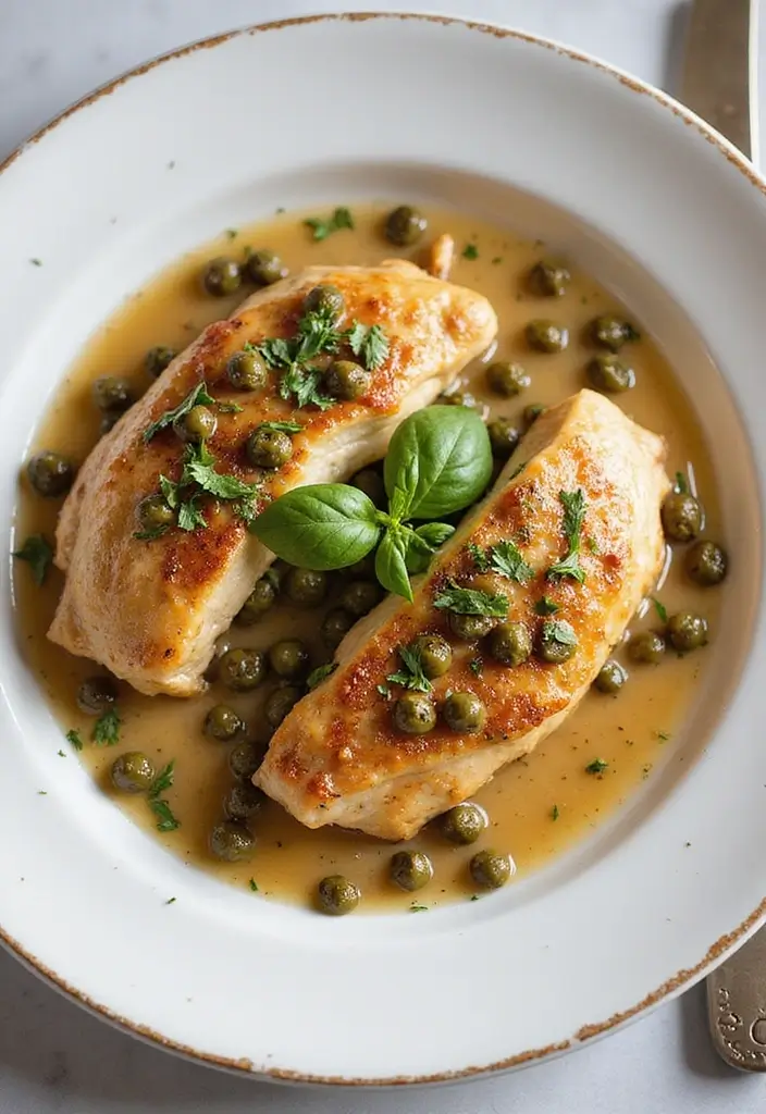 27 Gluten Free Dairy Free Chicken Recipes For Family Meals - 15. Chicken Piccata with Capers