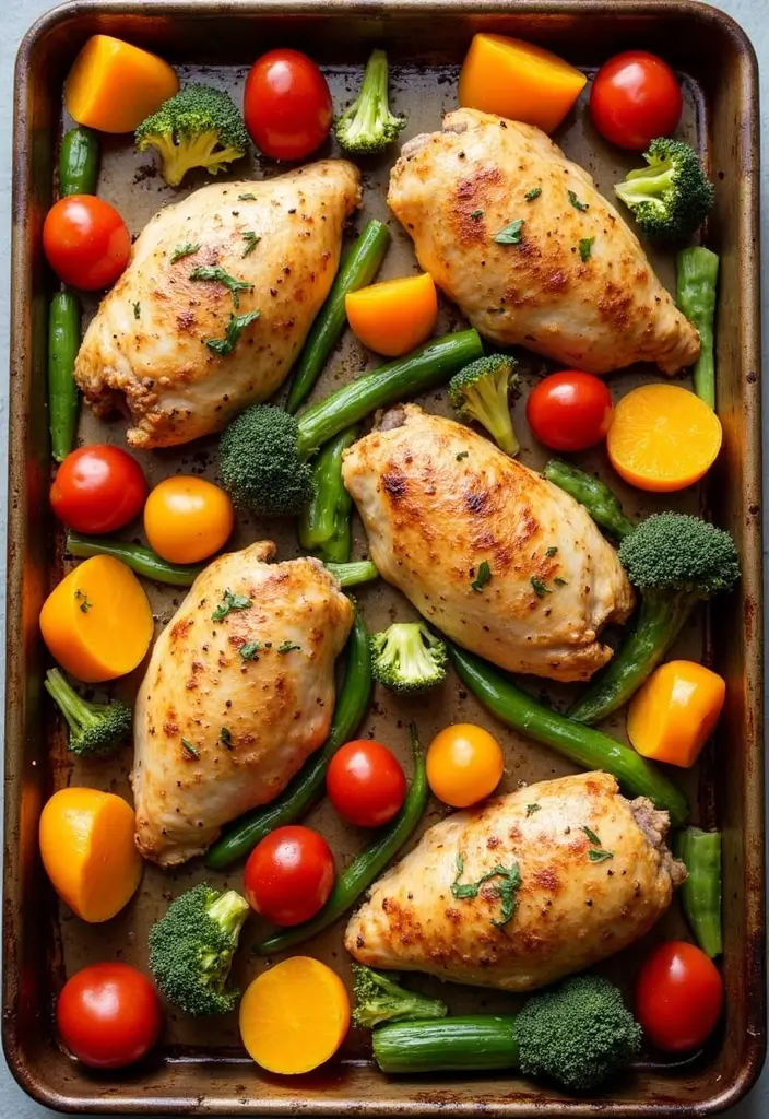27 Gluten Free Dairy Free Chicken Recipes For Family Meals - 6. One-Pan Chicken and Vegetable Bake