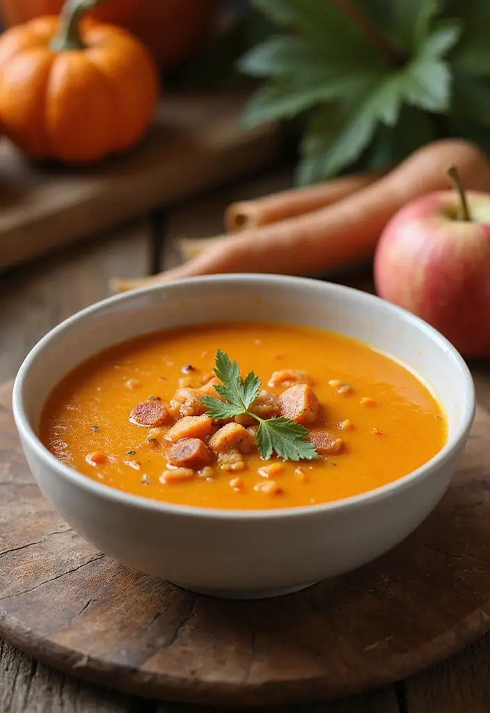 27 Gluten Free Dairy Free Fall Recipes Cozy And Comforting - 15. Spiced Carrot and Apple Soup