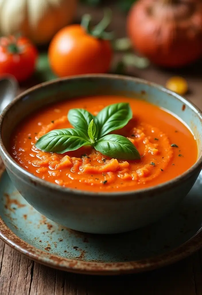 27 Gluten Free Dairy Free Fall Recipes Cozy And Comforting - 18. Roasted Tomato and Basil Soup