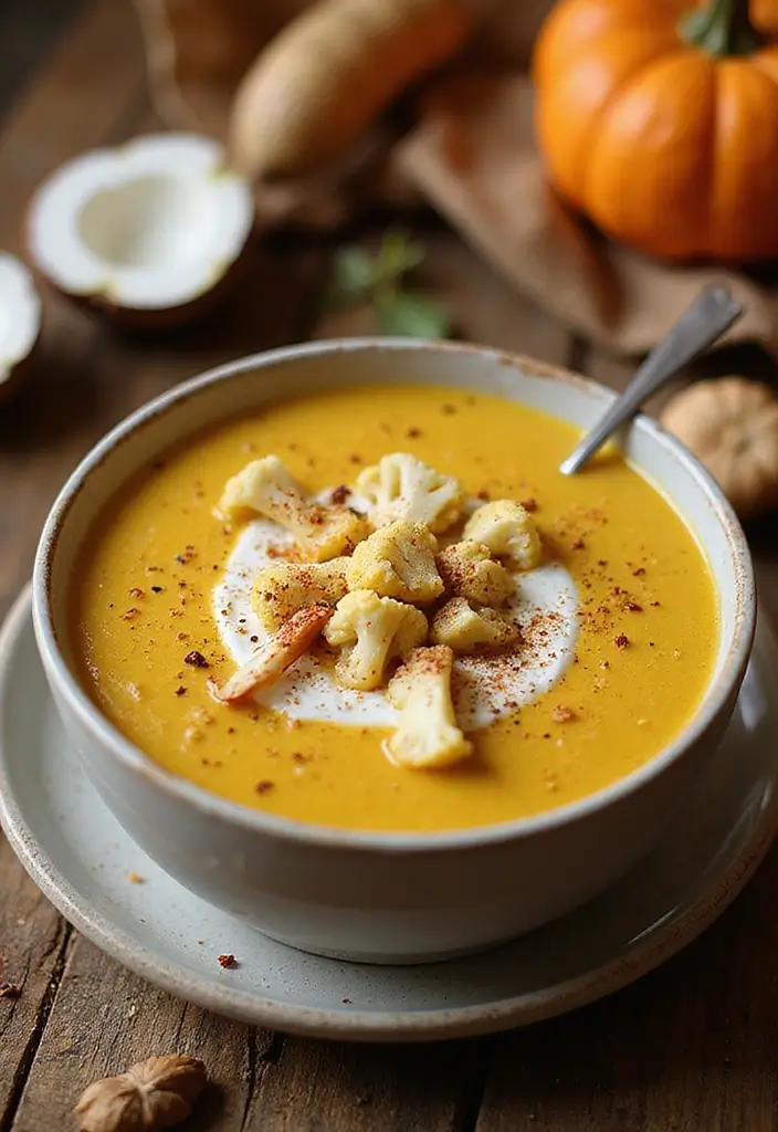 27 Gluten Free Dairy Free Fall Recipes Cozy And Comforting - 21. Curried Cauliflower Soup