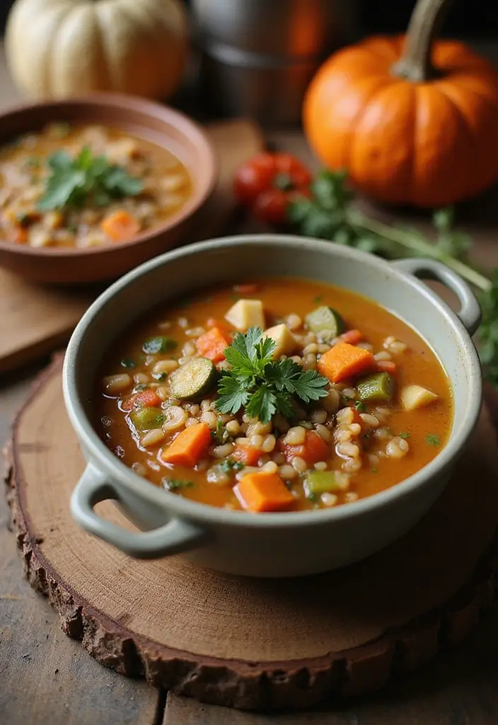 27 Gluten Free Dairy Free Fall Recipes Cozy And Comforting - 22. Harvest Vegetable and Barley Soup