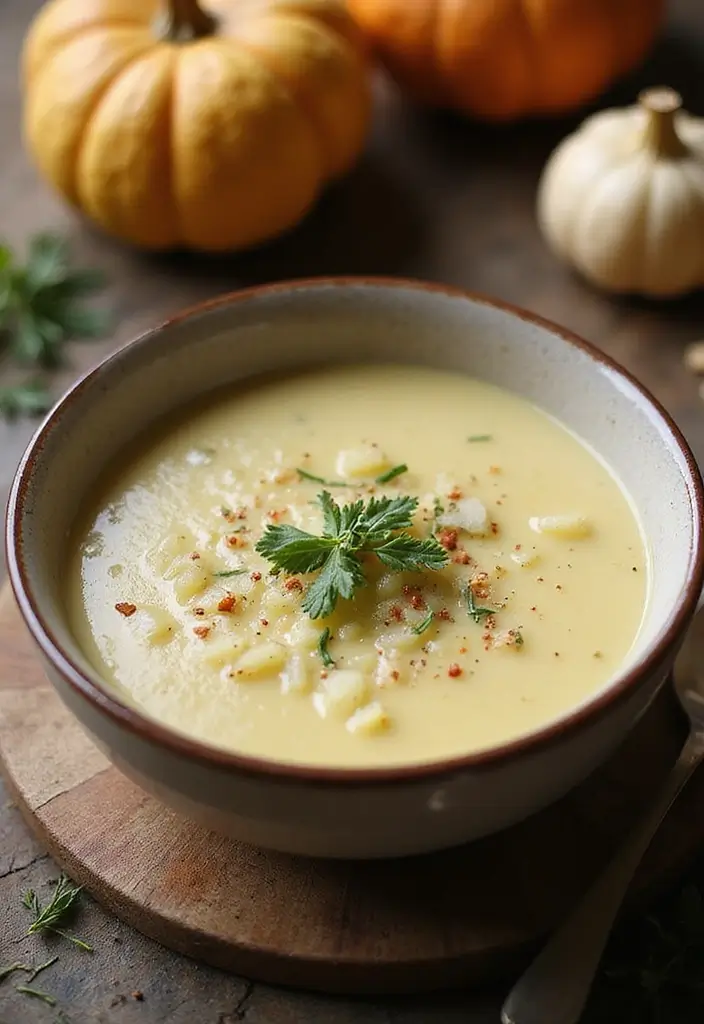 27 Gluten Free Dairy Free Fall Recipes Cozy And Comforting - 25. Creamy Vegan Potato Leek Soup