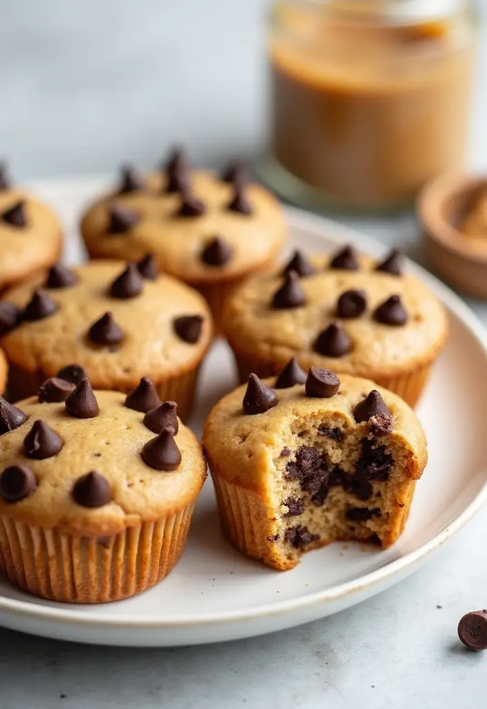 27 Gluten Free Dairy Free Muffins Recipes Soft And Moist - 16. Peanut Butter Chocolate Chip Muffins
