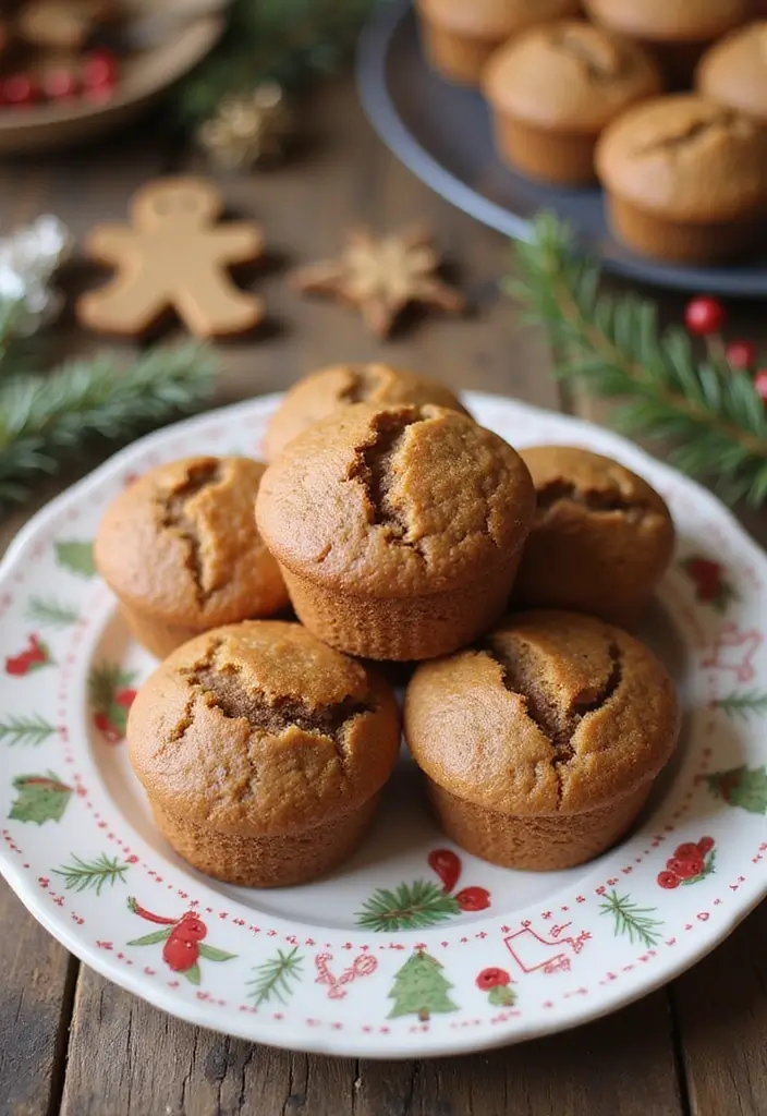 27 Gluten Free Dairy Free Muffins Recipes Soft And Moist - 17. Gingerbread Muffins
