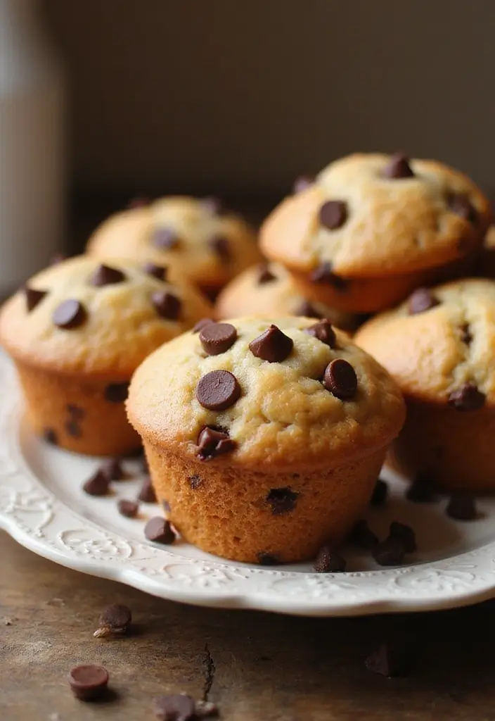 27 Gluten Free Dairy Free Muffins Recipes Soft And Moist - 19. Chocolate Chip Muffins