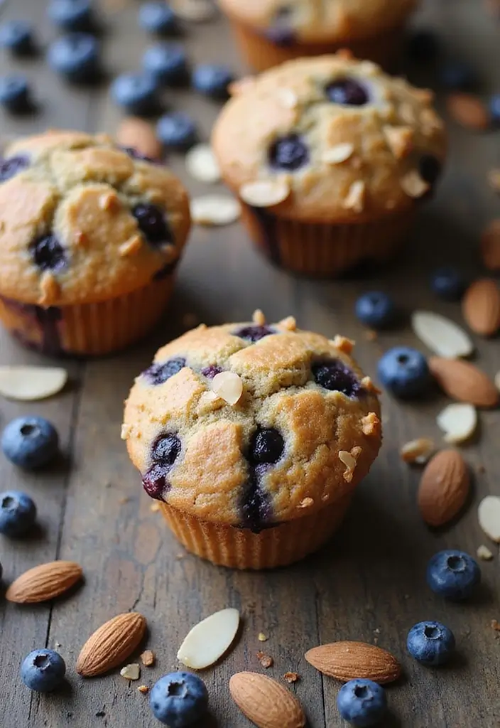 27 Gluten Free Dairy Free Muffins Recipes Soft And Moist - 2. Blueberry Almond Muffins