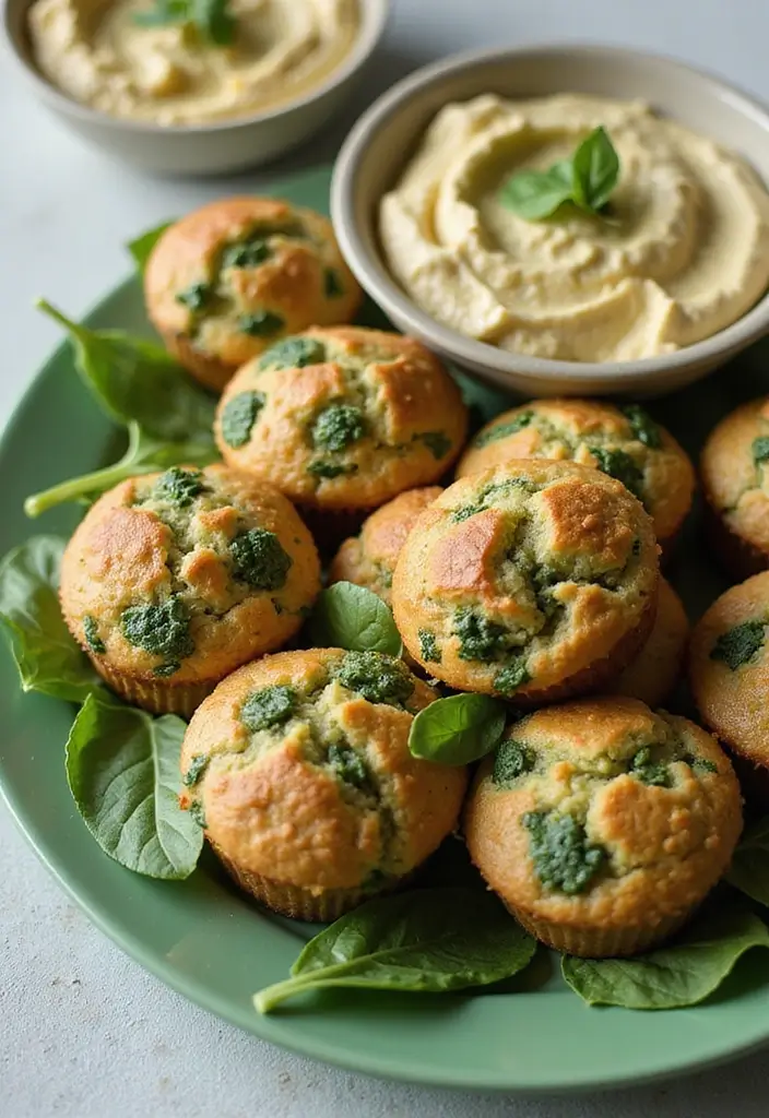 27 Gluten Free Dairy Free Muffins Recipes Soft And Moist - 20. Savory Spinach Muffins