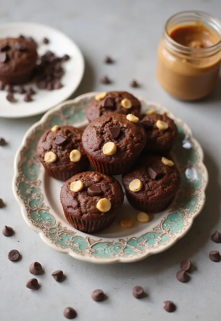 27 Gluten Free Dairy Free Muffins Recipes Soft And Moist - 24. Chocolate Peanut Butter Muffins