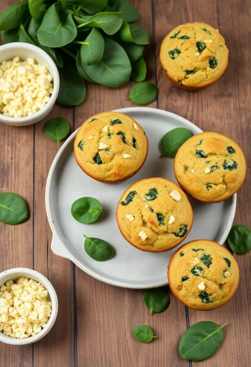 27 Gluten Free Dairy Free Muffins Recipes Soft And Moist - 26. Savory Feta Spinach Muffins