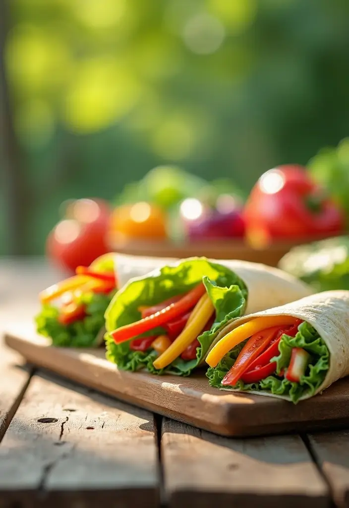 27 Gluten Free Dairy Free Nut Free Recipes Kids Will Love - 1. Rainbow Veggie Wraps