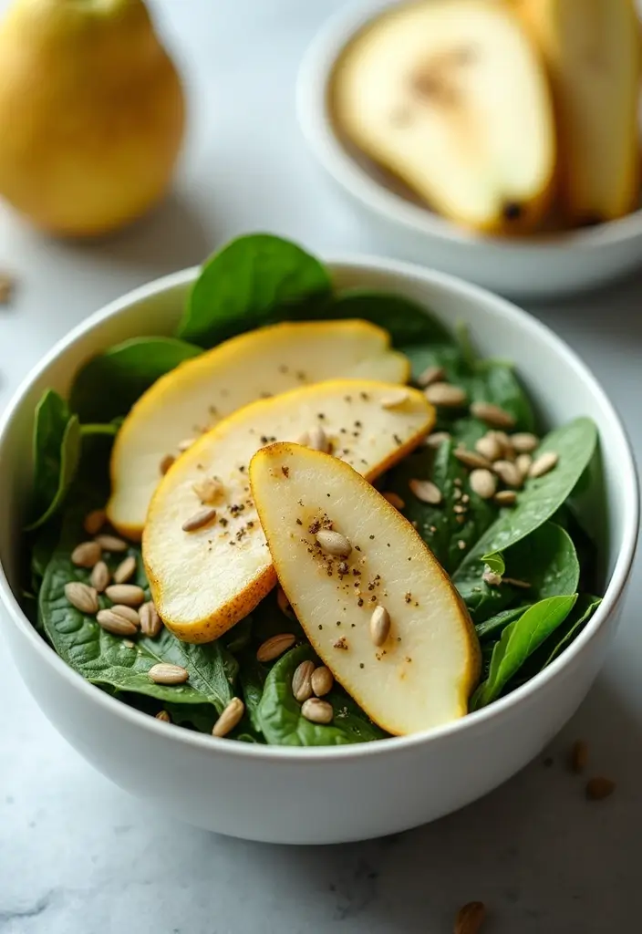 27 Gluten Free Dairy Free Nut Free Recipes Kids Will Love - 25. Pear and Spinach Salad