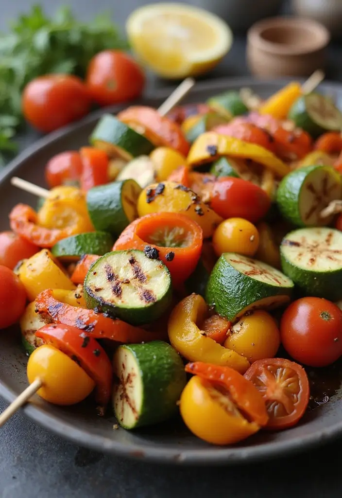 27 Gluten Free Dairy Free Nut Free Recipes Kids Will Love - 27. Grilled Vegetable Skewers
