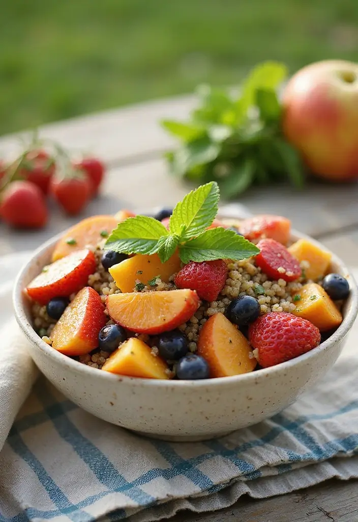 27 Gluten Free Dairy Free Nut Free Recipes Kids Will Love - 3. Quinoa Fruit Salad