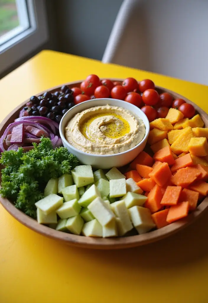 27 Gluten-Free Dairy-Free Potluck Recipes to Impress a Crowd - 22. Rainbow Veggie Platter