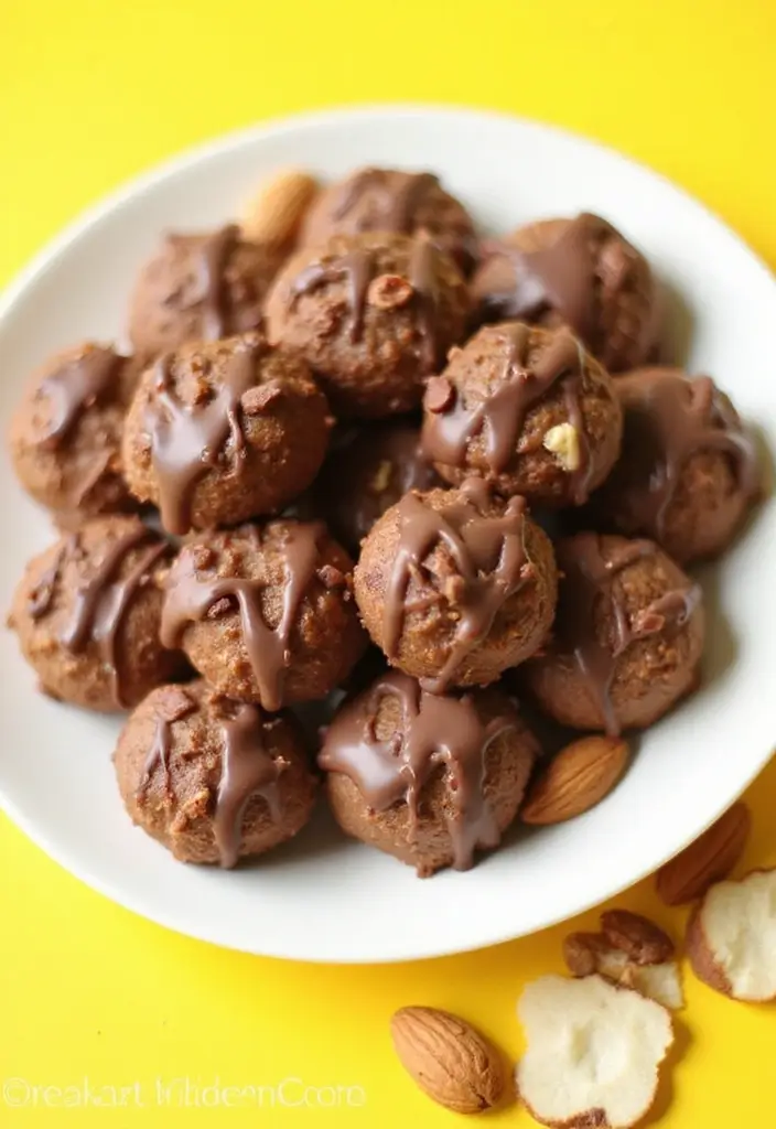 27 Gluten Free Recipes Easy Celiac Desserts That Work Every Time - 14. Chocolate Almond Joy Bites