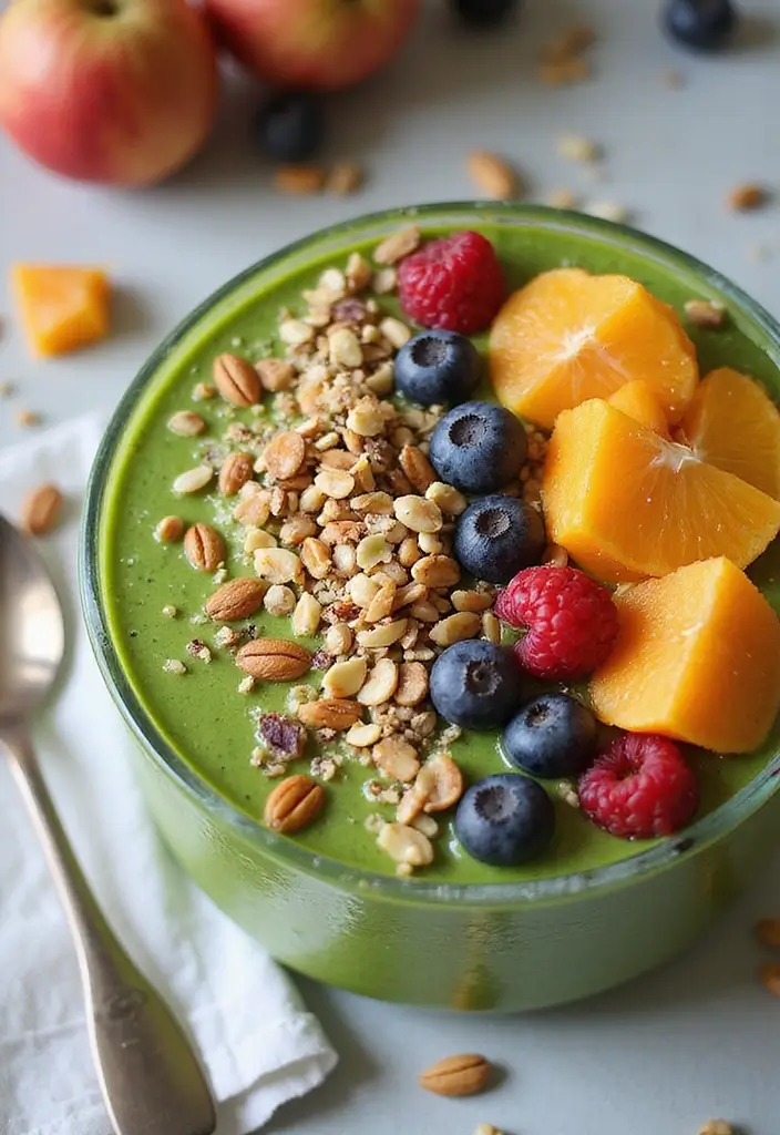 27 Gluten Free Recipes Easy Celiac Desserts That Work Every Time - 19. Green Smoothie Bowl