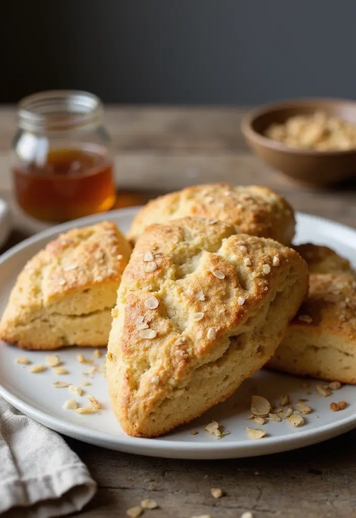 27 Gluten Free Recipes Easy Celiac Desserts That Work Every Time - 25. Honey Almond Scones