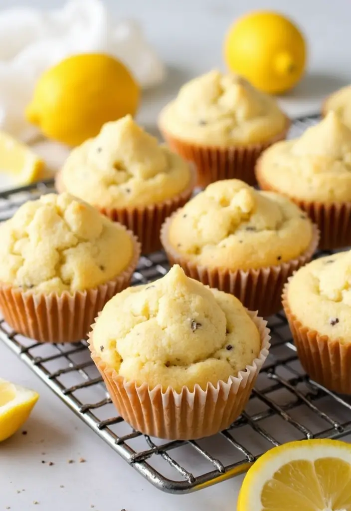 27 Gluten Free Recipes Easy Celiac Desserts That Work Every Time - 26. Lemon Poppy Seed Muffins