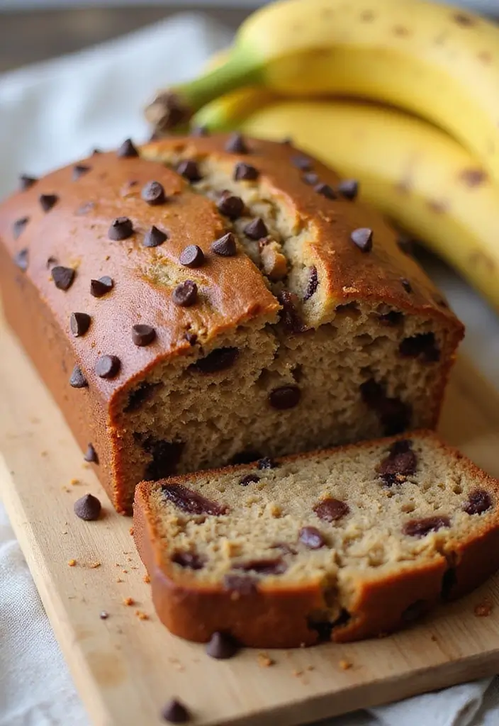 27 Gluten Free Recipes Easy Celiac Desserts That Work Every Time - 6. Chocolate Chip Banana Bread