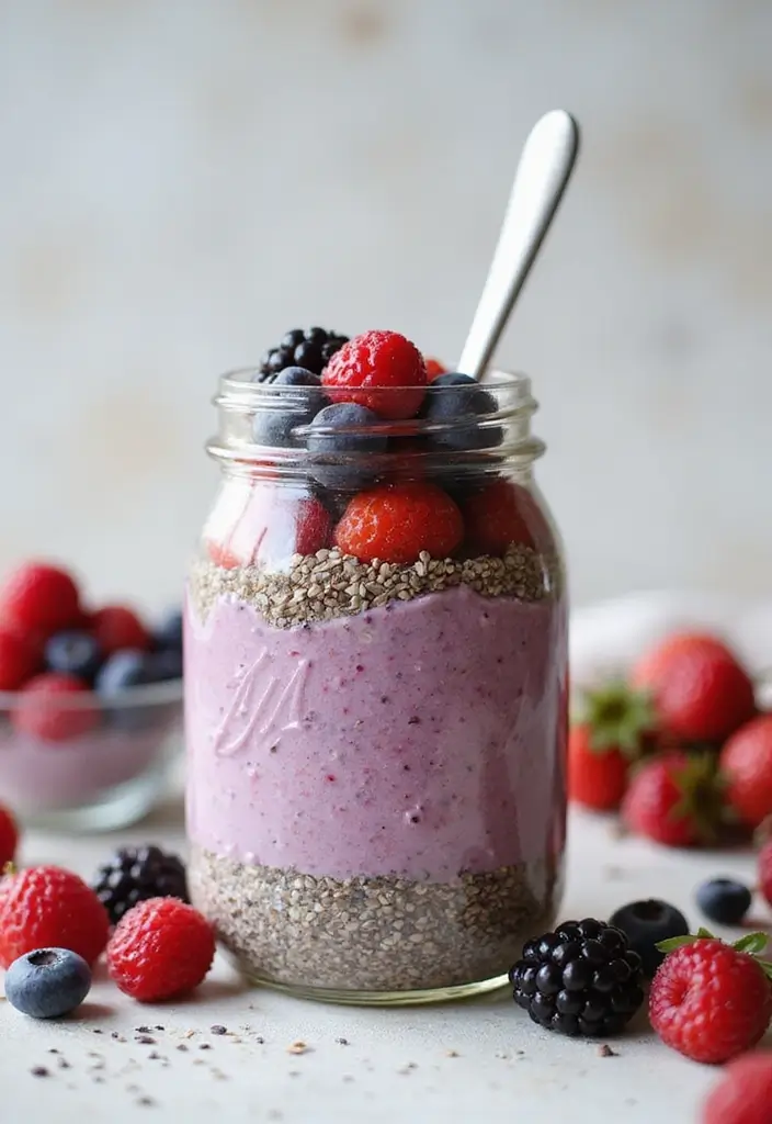 27 No Onion No Garlic Recipes Gluten Free And Delicious - 12. Mixed Berry Chia Pudding