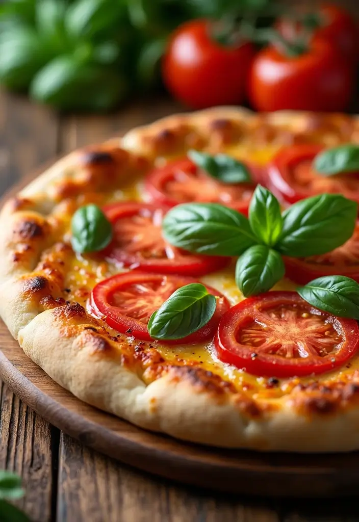 27 No Onion No Garlic Recipes Gluten Free And Delicious - 17. Vegan Tomato Basil Pizza