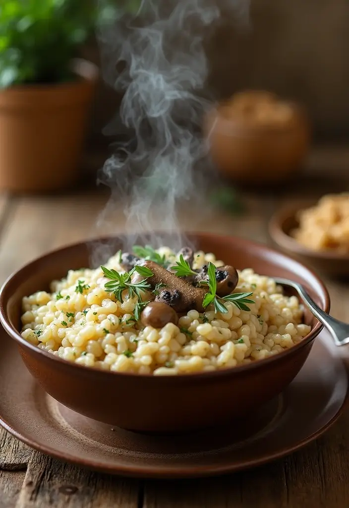 27 No Onion No Garlic Recipes Gluten Free And Delicious - 18. Creamy Mushroom Risotto