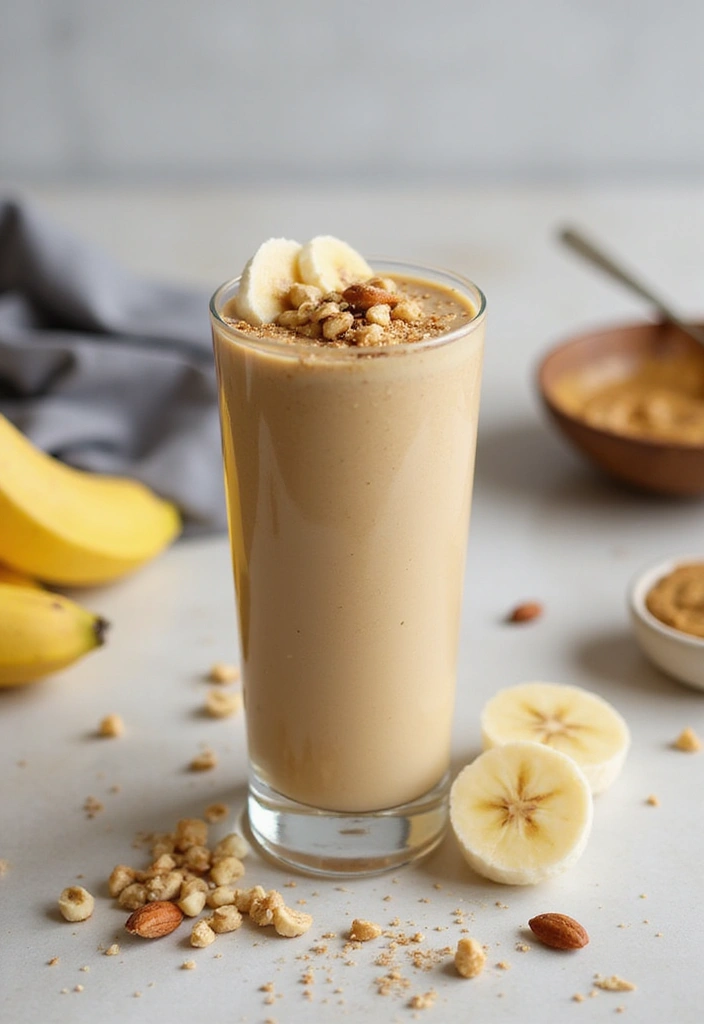27 No Onion No Garlic Recipes Gluten Free And Delicious - 20. Peanut Butter Banana Smoothie